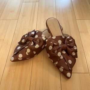 Something Navy Polka Dot Mules